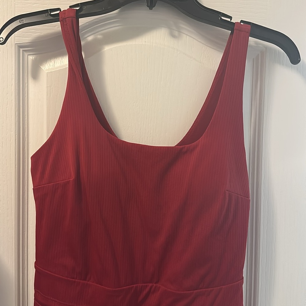 JoyLab - Women's Game Day Ribbed Tank Active Dress - JoyLab Red Small - Picture 10 of 16